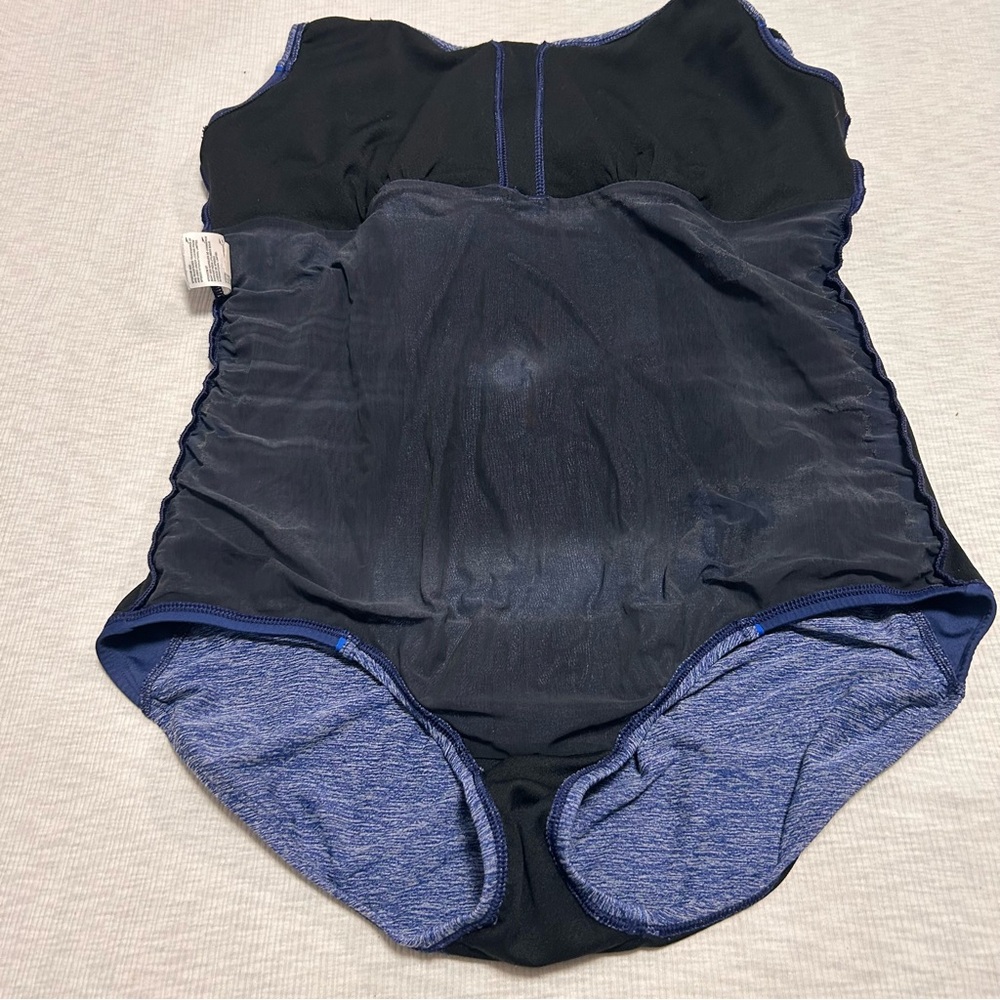Speedo Blue One-Piece Athletic Swimsuit - Picture 4 of 7